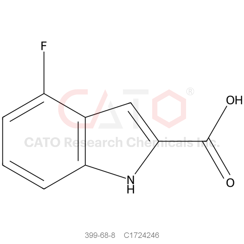 CAS No.:399-68-8,4-氟吲哚-2-甲酸