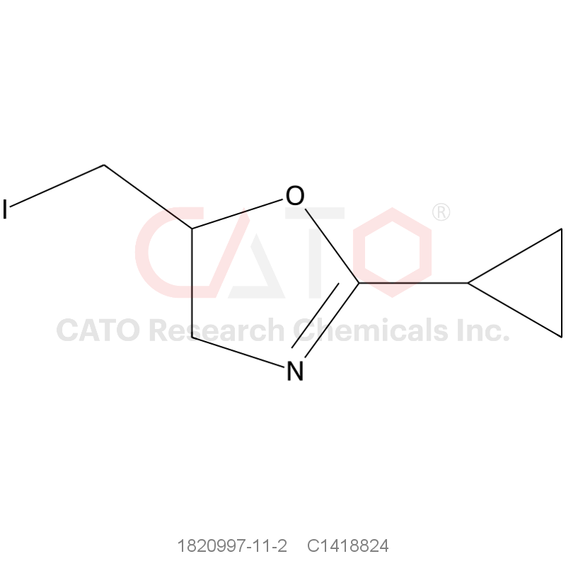 CAS No.:1820997-11-2,2-cyclopropyl-5-(iodomethyl)-4,5-dihydro-1,3-oxazole