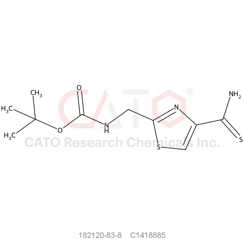 CAS No.:182120-83-8,tert-Butyl ((4-carbamothioylthiazol-2-yl)methyl)carbamate