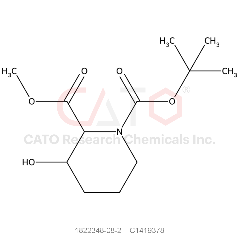 CAS No.:1822348-08-2,Methyl 1-Boc-3-hydroxypiperidine-2-carboxylate