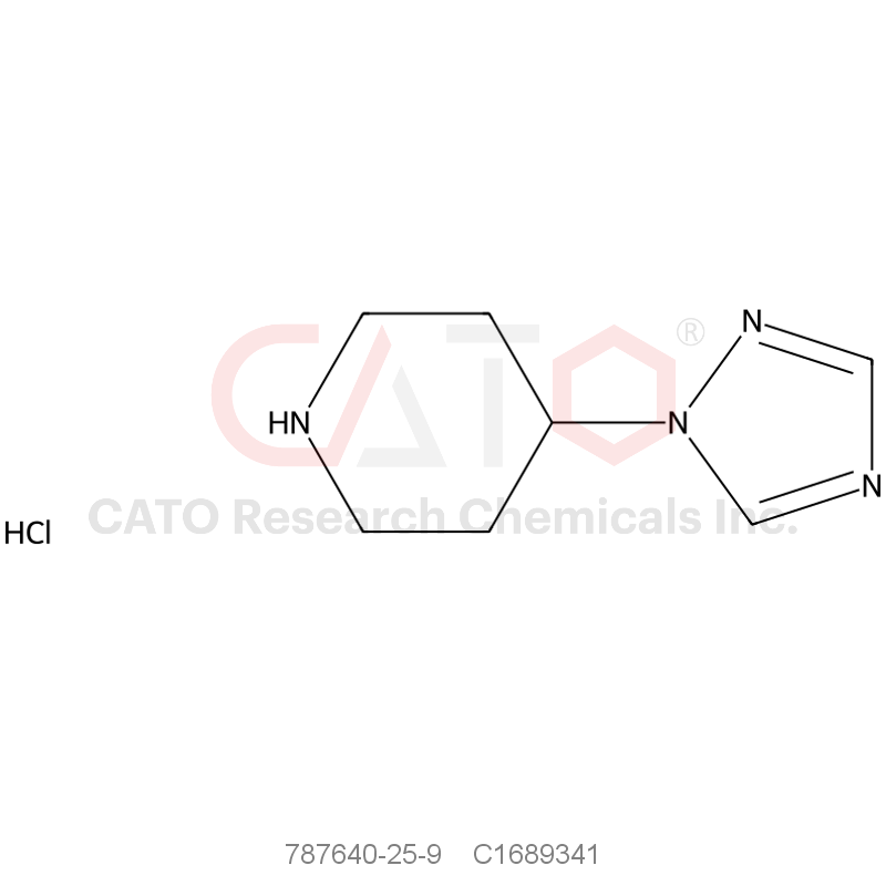 CAS No.:787640-25-9,4-(1H-1,2,4-Triazol-1-yl)piperidine hydrochloride