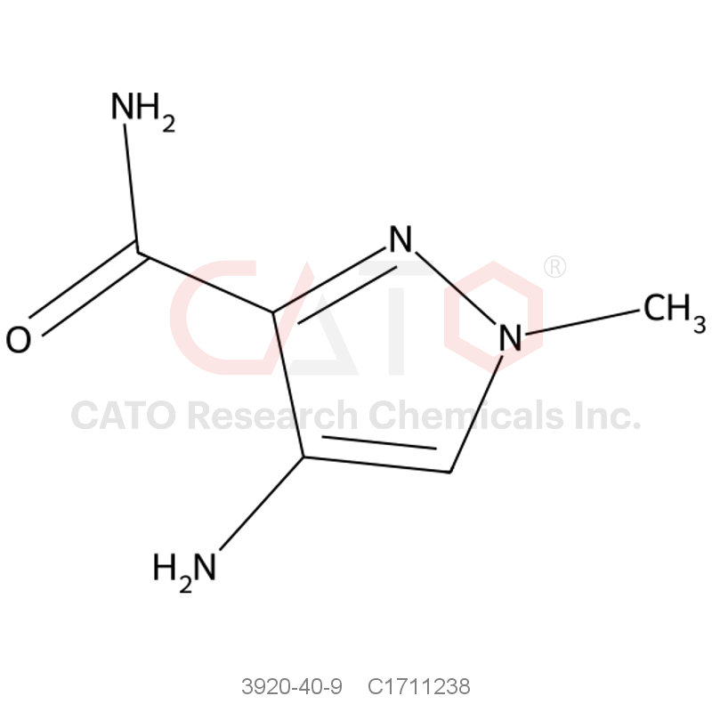 CAS No.:3920-40-9,4-Amino-1-methyl-1H-pyrazole-3-carboxamide