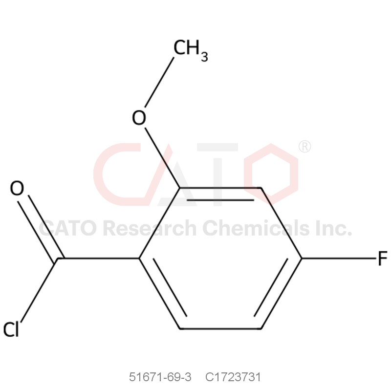 CAS No.:51671-69-3,4-Fluoro-2-methoxybenzoyl chloride