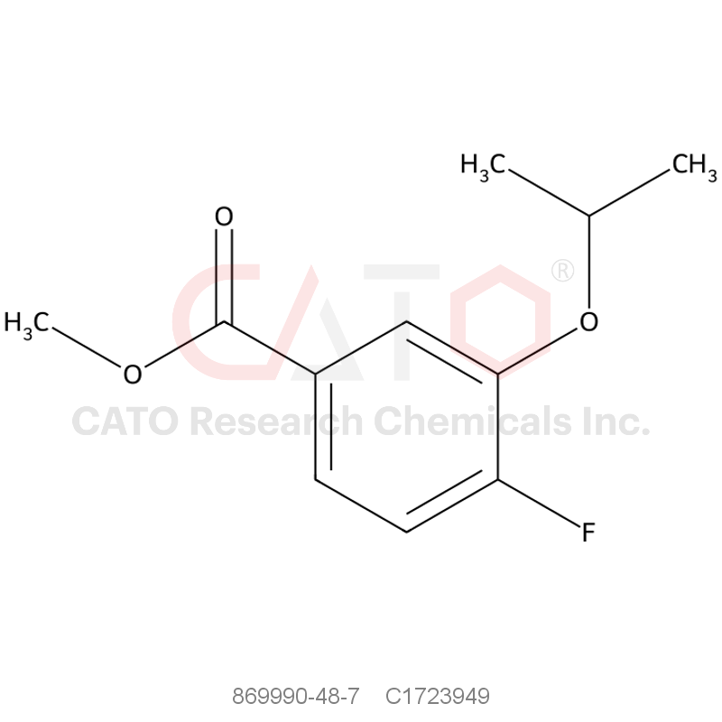 CAS No.:869990-48-7,4-Fluoro-3-isopropoxybenzoic acid methyl ester