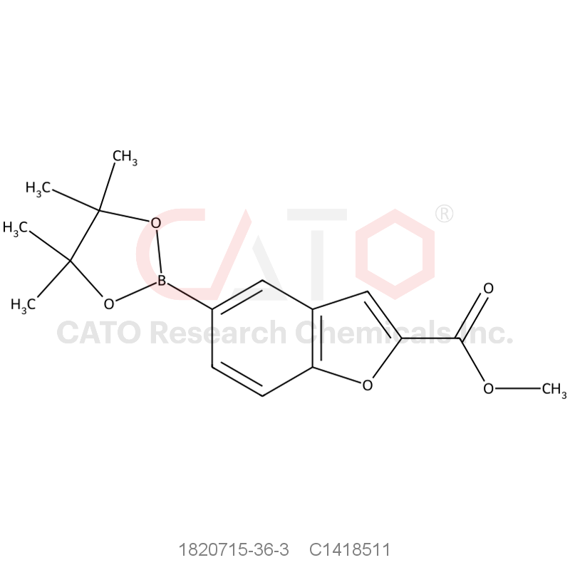 CAS No.:1820715-36-3,Methyl 5-(tetramethyl-1,3,2-dioxaborolan-2-yl)-1-benzofuran-2-carboxylate