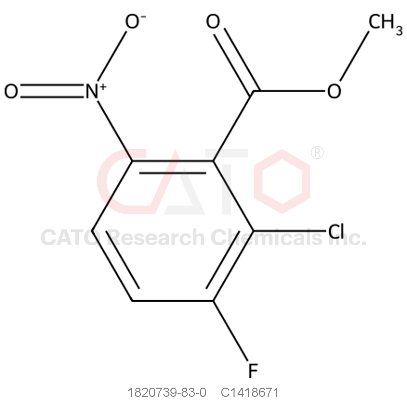 CAS No.:1820739-83-0,Methyl 2-chloro-3-fluoro-6-nitrobenzoate