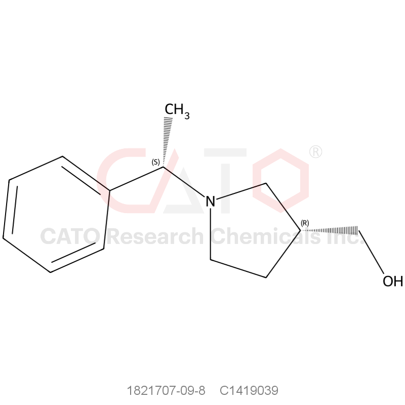 CAS No.:1821707-09-8,((R)-1-((S)-1-phenylethyl)pyrrolidin-3-yl)methanol