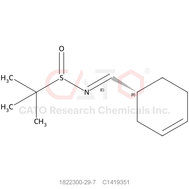 CAS No.:1822300-29-7,N-[(E)-[(1R)-cyclohex-3-en-1-yl]methylidene]-2-methylpropane-2-sulfinamide