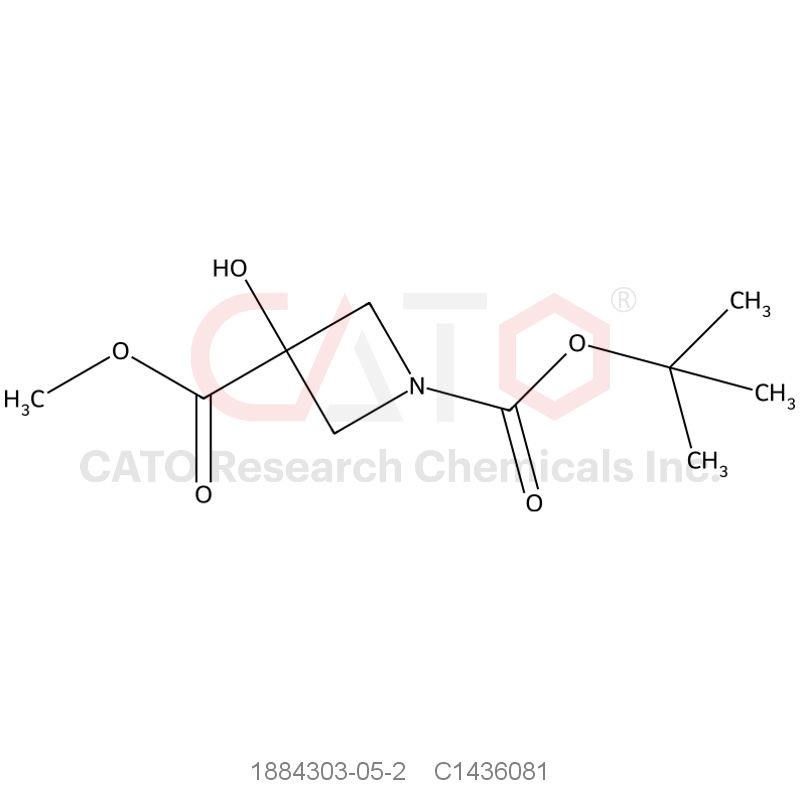 CAS No.:1884303-05-2,1-tert-butyl 3-methyl 3-hydroxyazetidine-1,3-dicarboxylate