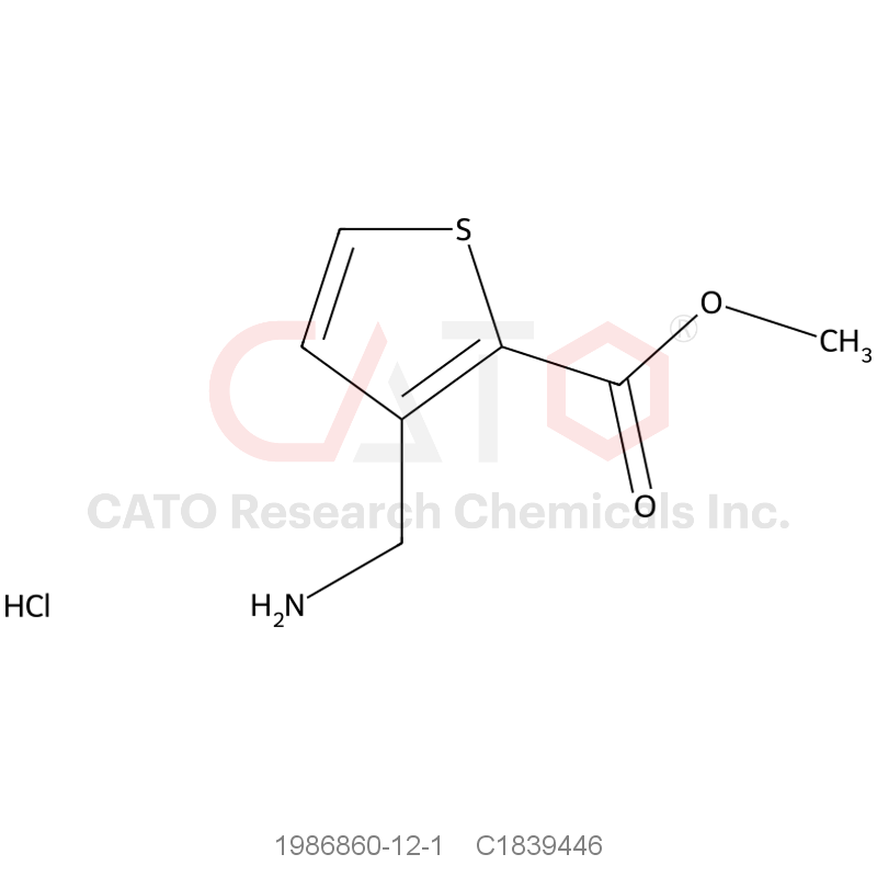 CAS No.:1986860-12-1,Methyl 3-(aminomethyl)thiophene-2-carboxylate hydrochloride