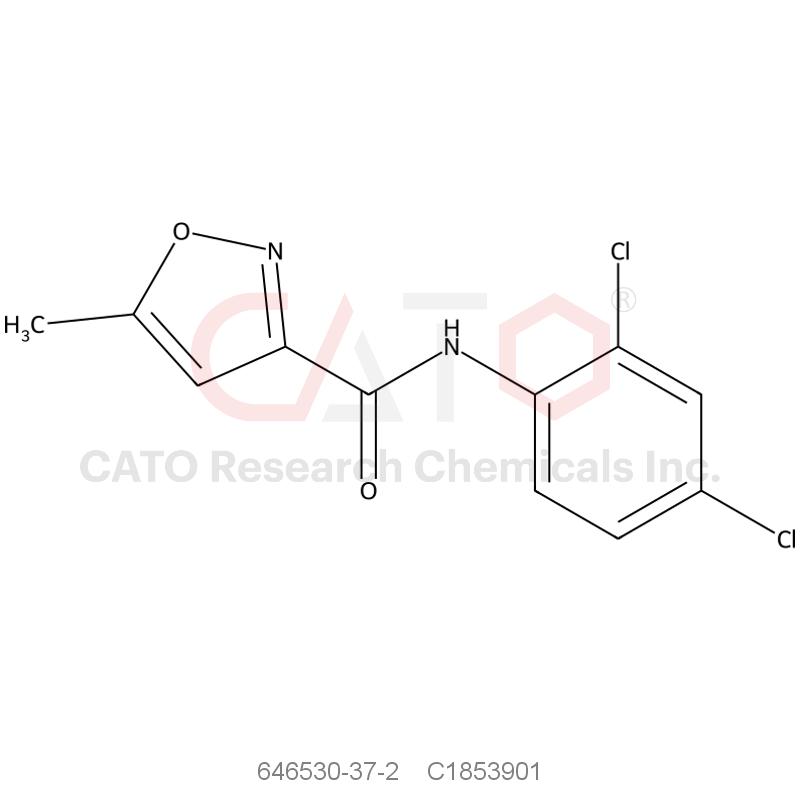 CAS No.:646530-37-2,N-(2,4-Dichlorophenyl)-5-methylisoxazole-3-carboxamide