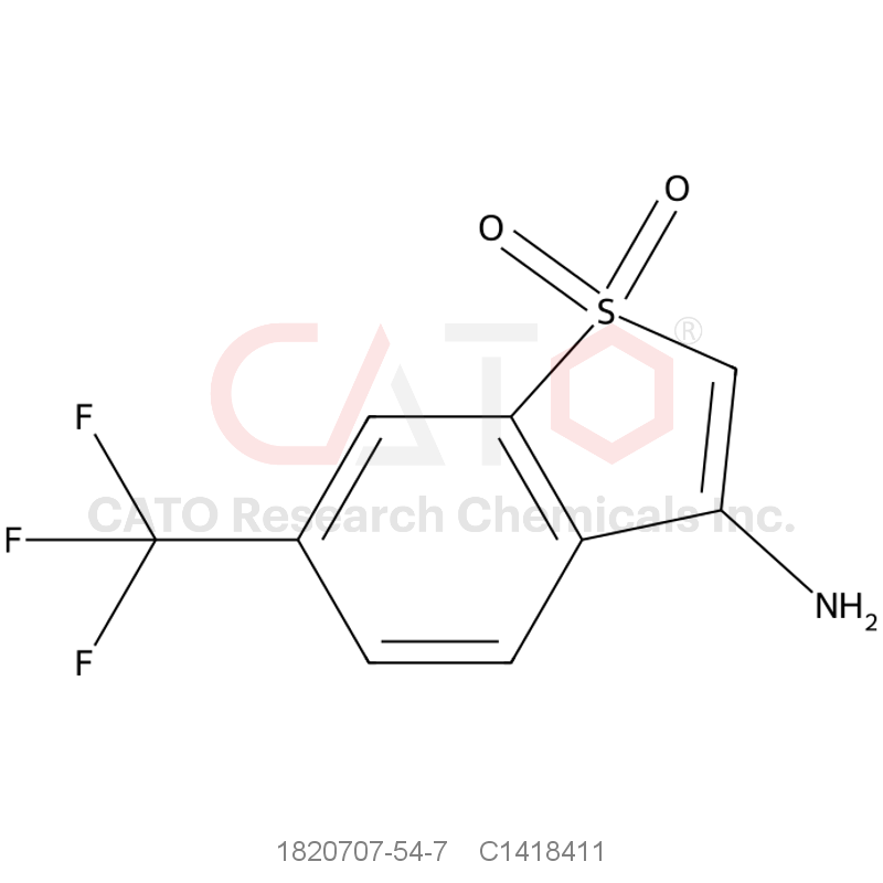 CAS No.:1820707-54-7,3-Amino-6-(trifluoromethyl)benzo[b]thiophene 1,1-dioxide