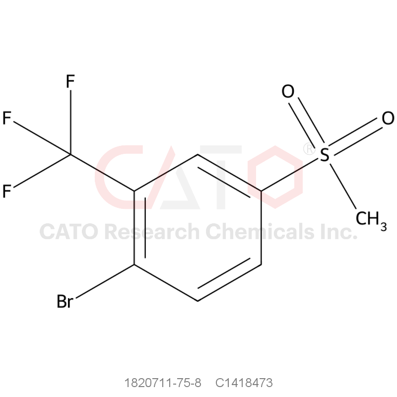 CAS No.:1820711-75-8,1-Bromo-4-(methylsulfonyl)-2-(trifluoromethyl)benzene