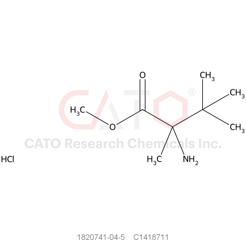 CAS No.:1820741-04-5,Methyl 2-amino-2,3,3-trimethylbutanoate hydrochloride