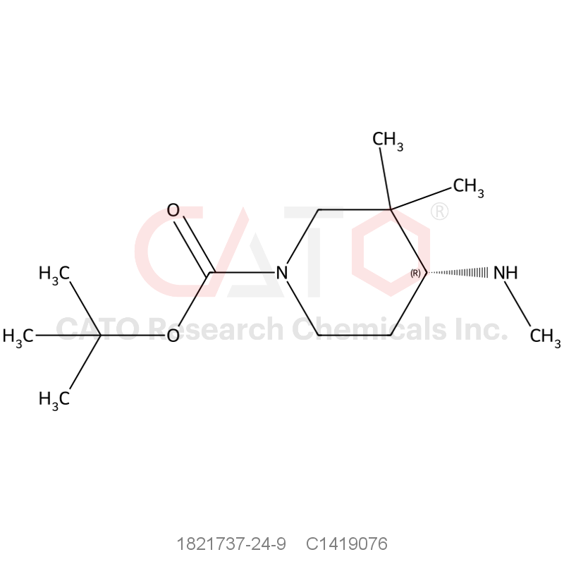 CAS No.:1821737-24-9,Tert-butyl (R)-3,3-dimethyl-4-(methylamino)piperidine-1-carboxylate