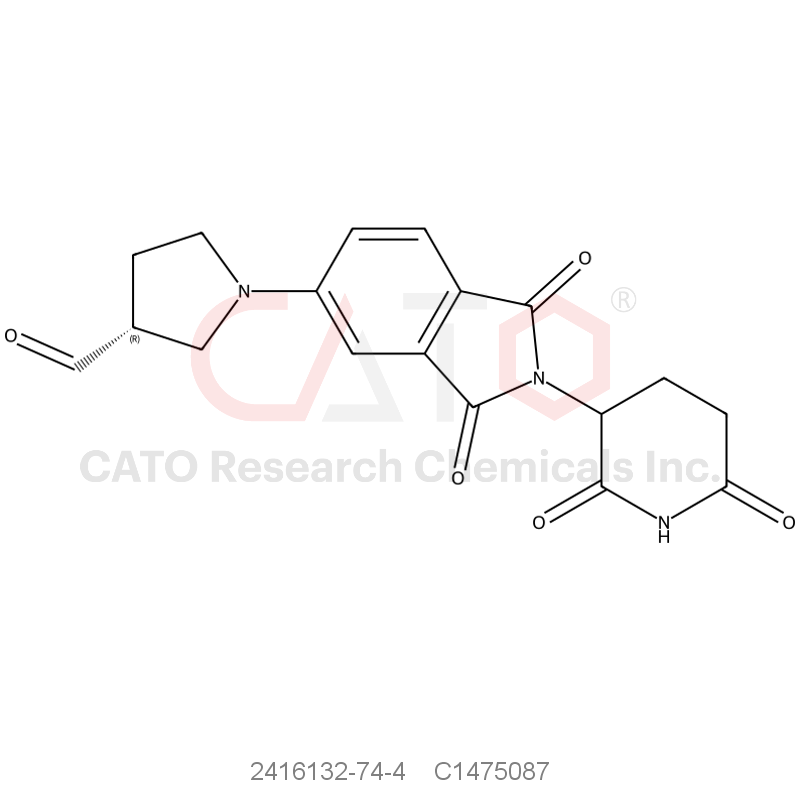CAS No.:2416132-74-4,(3R)-1-[2-(2,6-dioxo-3-piperidyl)-1,3-dioxo-isoindolin-5-yl]pyrrolidine-3-carbaldehyde