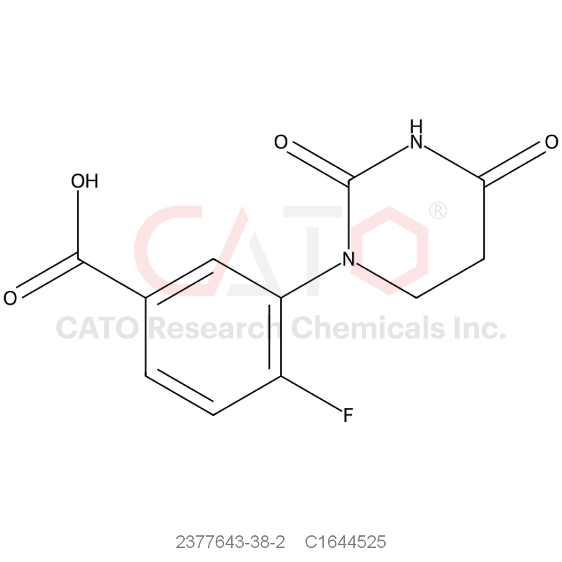 CAS No.:2377643-38-2,3-(2,4-dioxohexahydropyrimidin-1-yl)-4-fluoro-benzoic acid