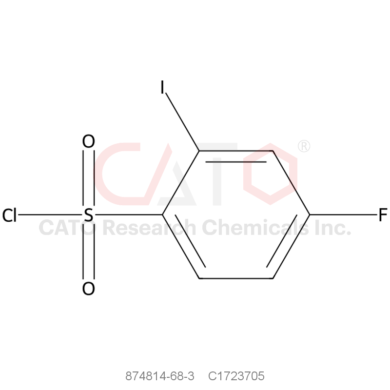 CAS No.:874814-68-3,4-fluoro-2-iodobenzene-1-sulfonyl chloride