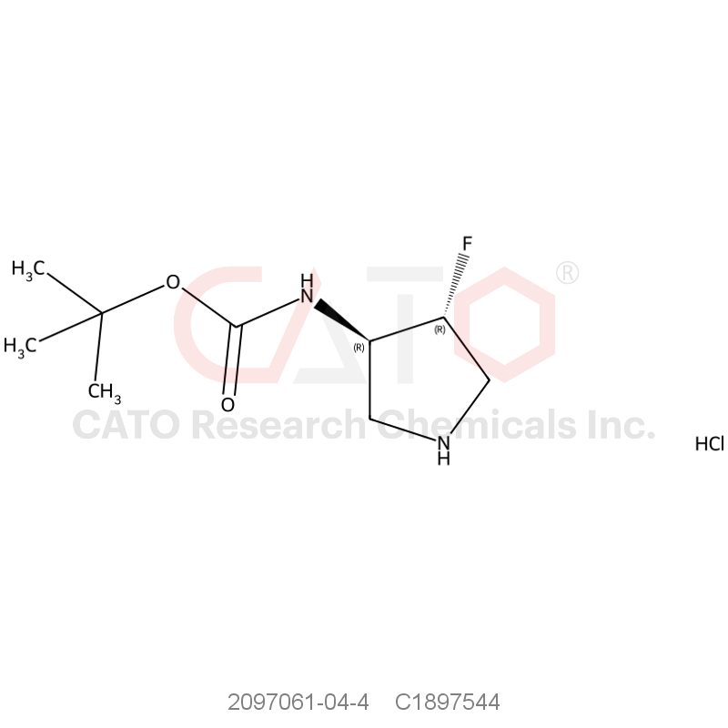 CAS No.:2097061-04-4,tert-Butyl ((3R,4R)-4-fluoropyrrolidin-3-yl)carbamate hydrochloride