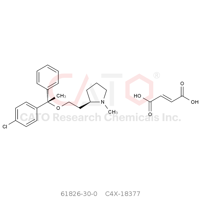 CAS No.:61826-30-0,富马酸氯马斯汀杂质7（R,S-异构体）