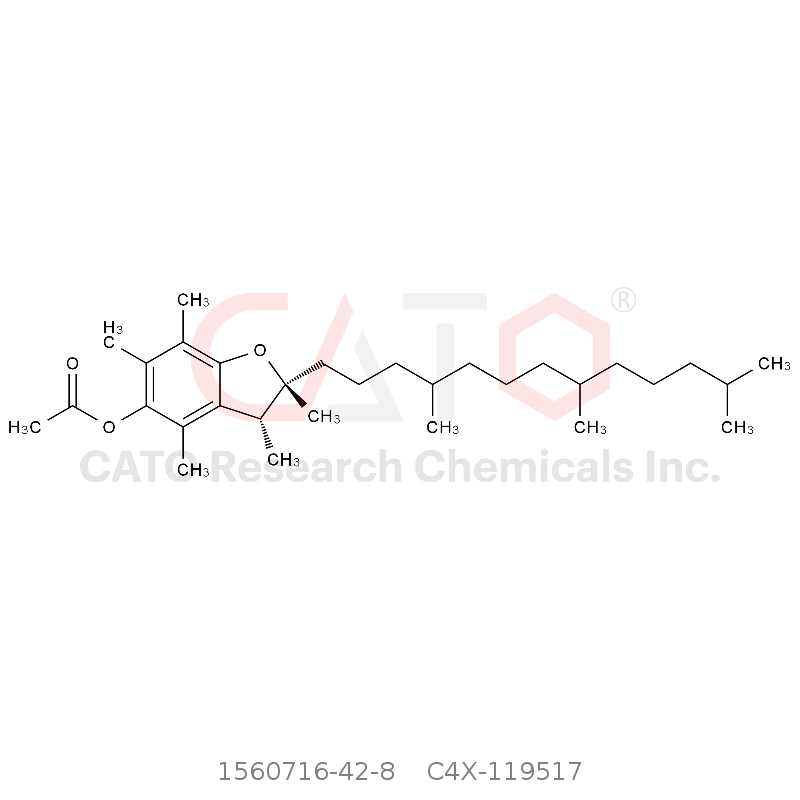 CAS No.:1560716-42-8,All-rac-alfa-Tocopheryl Acetate EP Impurity B (and Diastereoisomers)