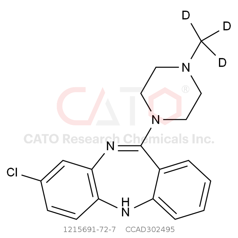 CAS No.:1215691-72-7,氯氮平-d3